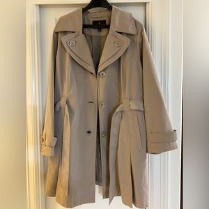 London Fog hooded short trench coat Sz 2X